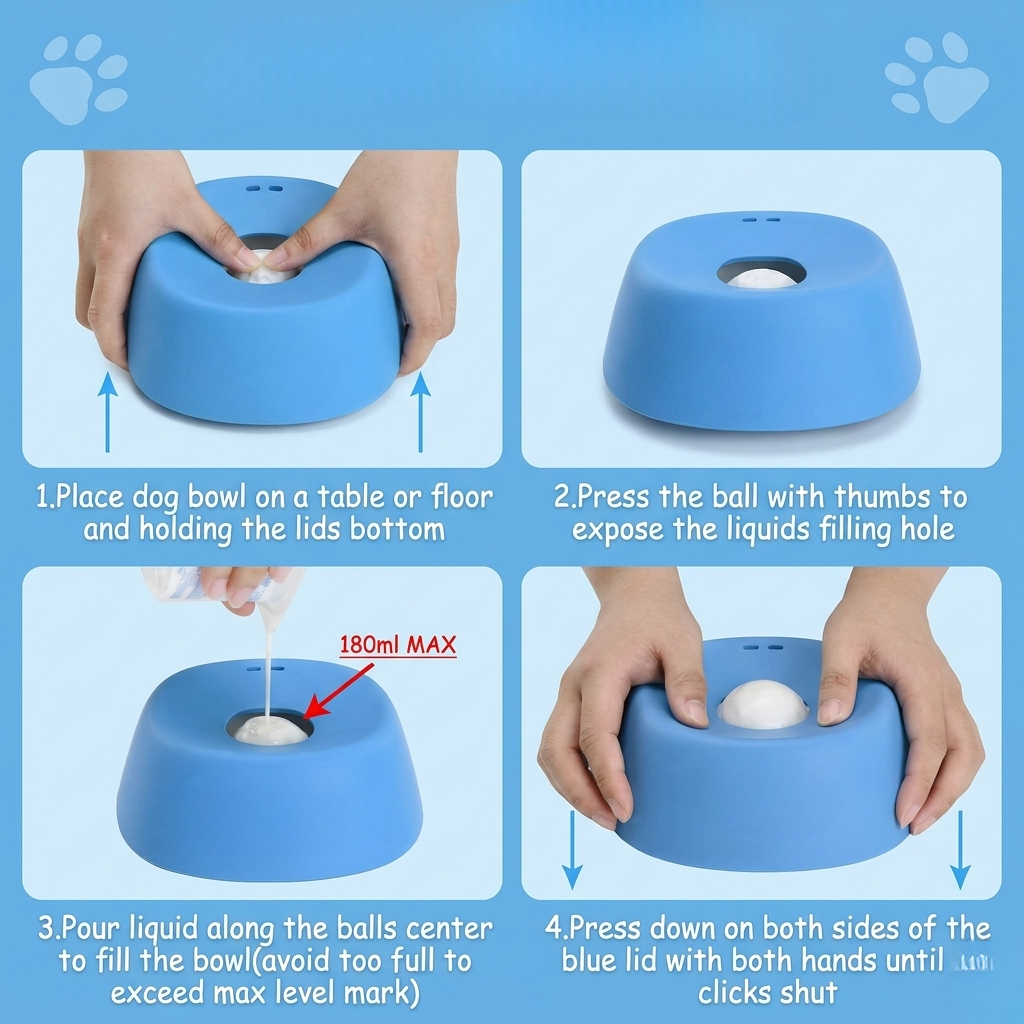 Pupfinity - Slow Feeder Dog Bowl for Liquid Treat